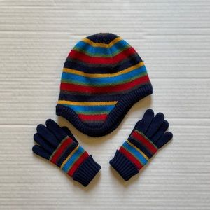 JOHN LEWIS England Boys Knit Hat and Gloves